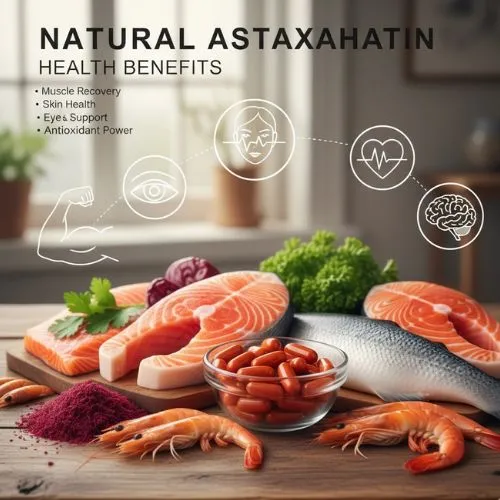 Natural astaxanthin benefits for health