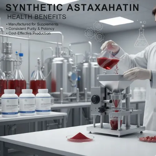 Synthetic astaxanthin uses in supplements