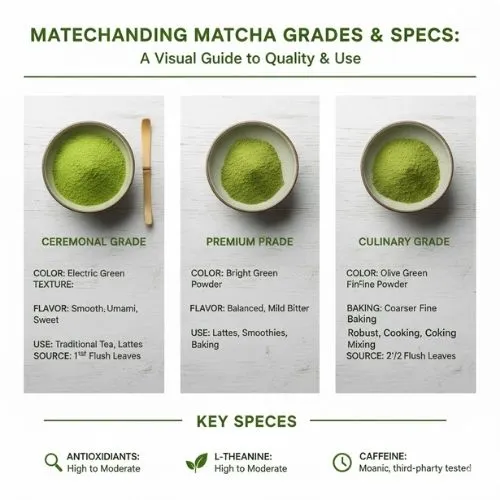 Understanding Matcha Powder Grades and Specs