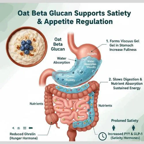 How Oat Beta Glucan Supports Satiety and Appetite How Oat Beta Glucan Supports Satiety and Appetite