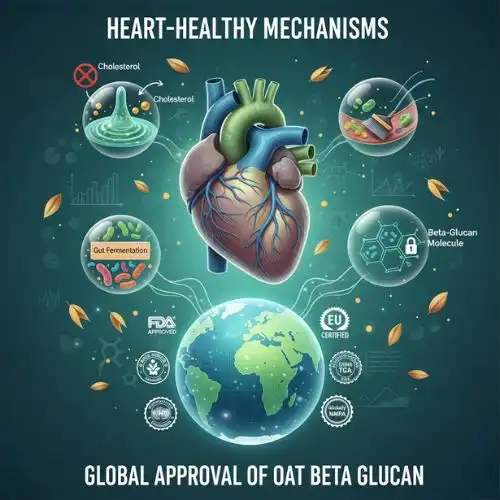 Heart-Healthy Mechanisms and Global Approval of Oat Beta Glucan Heart-Healthy Mechanisms and Global Approval of Oat Beta Glucan