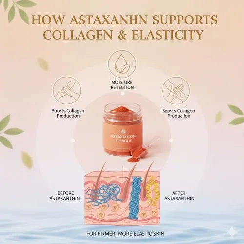 How Astaxanthin Supports Collagen and Elasticity How Astaxanthin Supports Collagen and Elasticity
