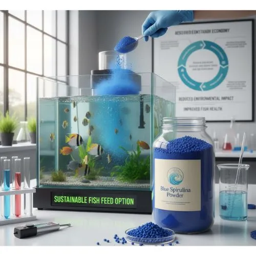 Blue Spirulina Powder as a Sustainable Fish Feed Option Blue Spirulina Powder as a Sustainable Fish Feed Option