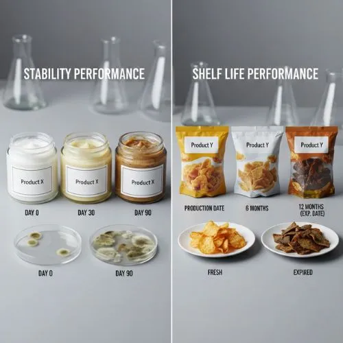 Comparative Analysis Stability and Shelf Life Performance