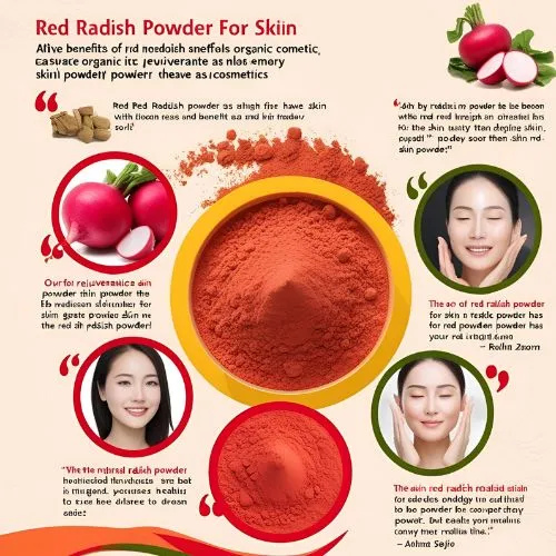 red radish powder skin