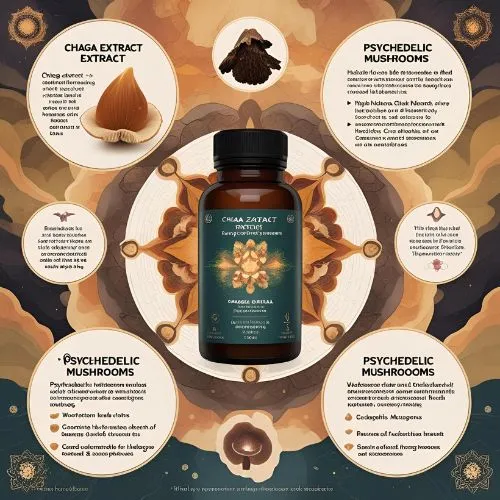Chaga Extract vs. Psychedelic Mushrooms Chaga Extract vs. Psychedelic Mushrooms