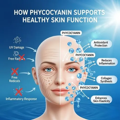 How Phycocyanin Supports Healthy Skin Function How Phycocyanin Supports Healthy Skin Function