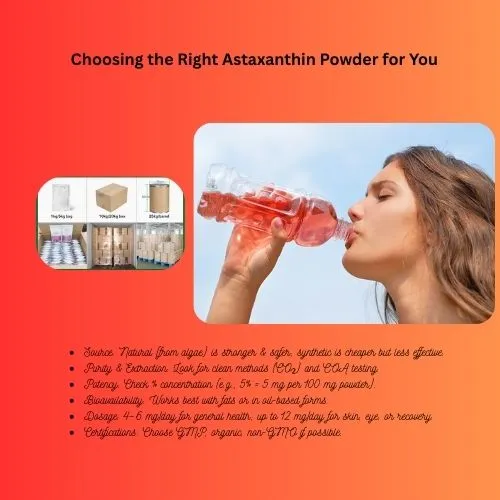 Choosing the Right Astaxanthin Powder for You