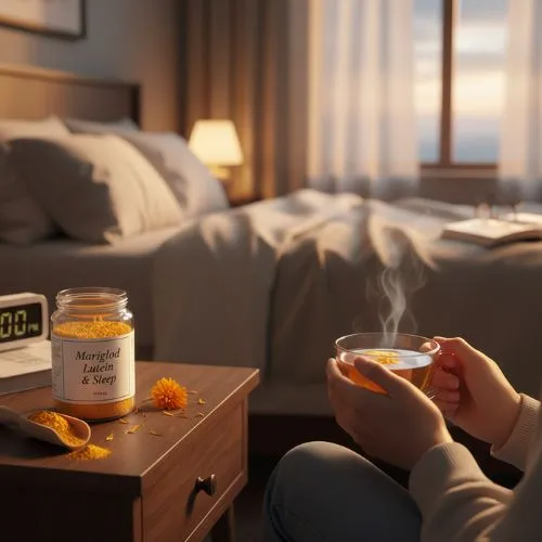 Marigold lutein benefits for restful sleep