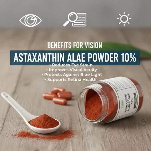 Benefits of astaxanthin algae powder 10% for vision (1) Benefits of astaxanthin algae powder 10% for vision (1)
