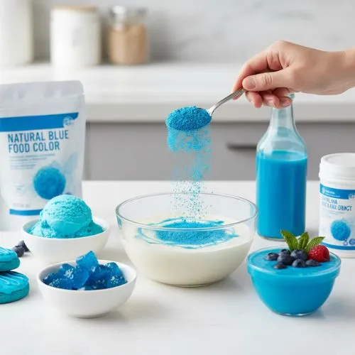 Using phycocyanin extract for vibrant food colors