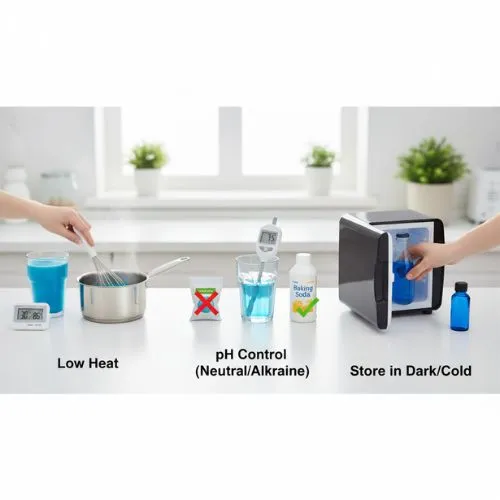 Tips to maintain phycocyanin color stability Tips to maintain phycocyanin color stability