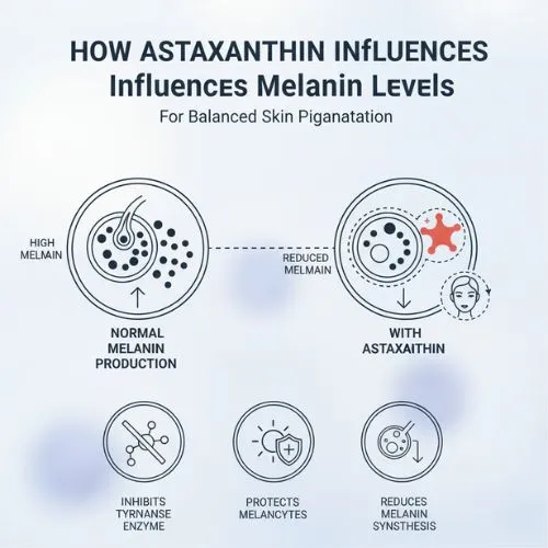 How Astaxanthin Influences Melanin Levels