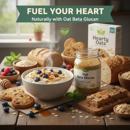 Oat beta glucan for heart health foods