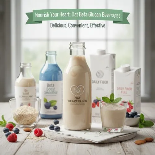 Functional beverages with oat beta glucan