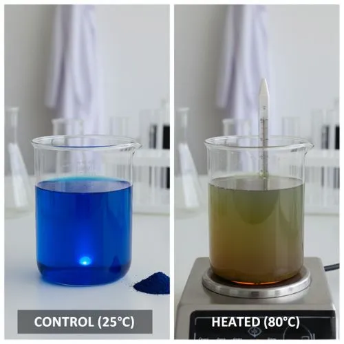 Effects of heat on phycocyanin stability
