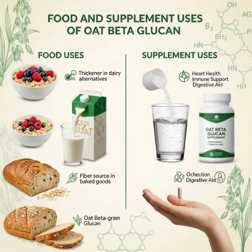Food and Supplement Uses of Oat Beta Glucan Food and Supplement Uses of Oat Beta Glucan