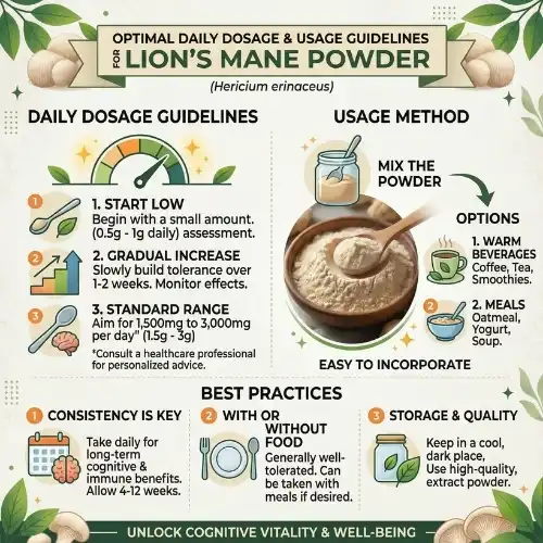Optimal Daily Dosage and Usage Guidelines for Lion's Mane Powder