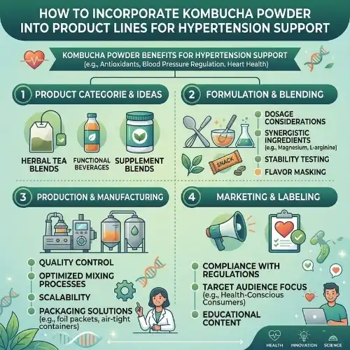 How to Incorporate Kombucha Powder into Product Lines for Hypertension Support How to Incorporate Kombucha Powder into Product Lines for Hypertension Support