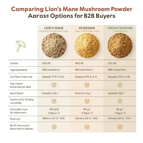Comparing Lion's Mane Mushroom Powder Options for B2B Buyers