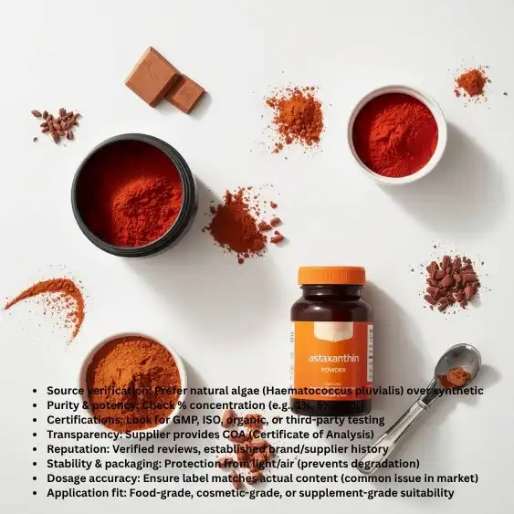 How to Evaluate Astaxanthin Powder Suppliers and Brands