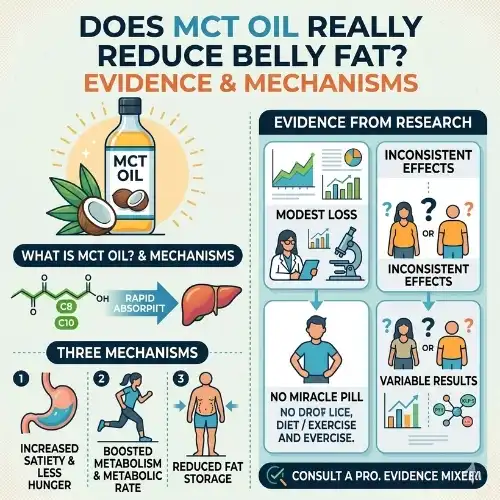 Does MCT Oil Really Reduce Belly Fat? Evidence and Mechanisms