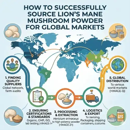 How to Successfully Source Lion's Mane Mushroom Powder for Global Markets