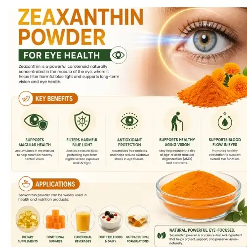 Benefits and Applications of Zeaxanthin Powder for Eye Health