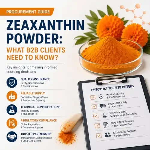 Procurement Guide for Zeaxanthin Powder What B2B Clients Need to Know Procurement Guide for Zeaxanthin Powder What B2B Clients Need to Know