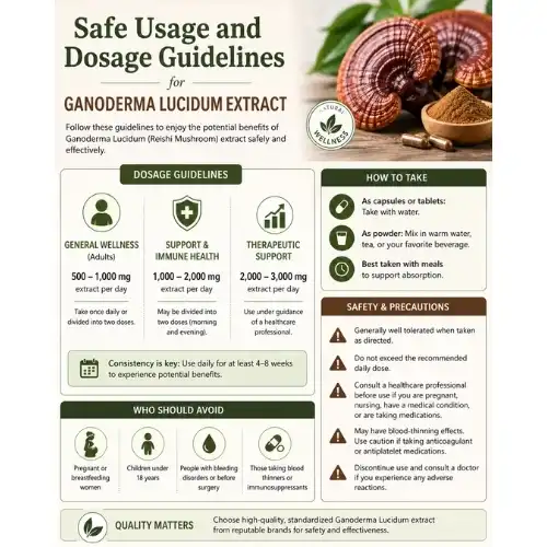 Safe Usage and Dosage Guidelines for Ganoderma Lucidum Extract