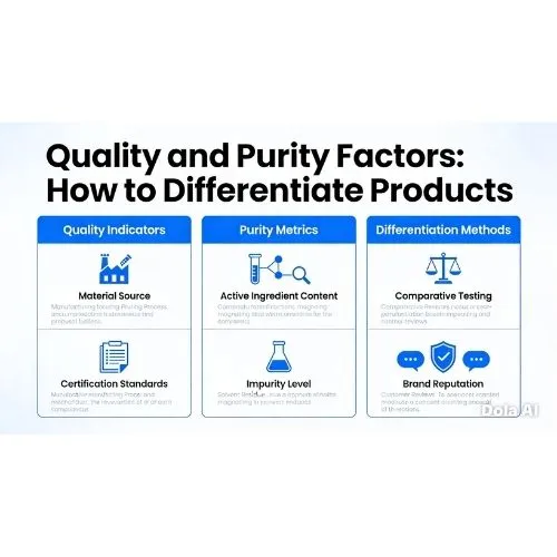 Quality and Purity Factors How to Differentiate Products Quality and Purity Factors How to Differentiate Products