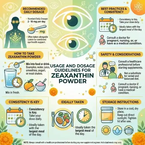 Usage and Dosage Guidelines for Zeaxanthin Powder