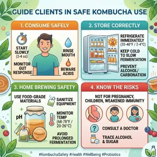 How to Guide Clients and End-Users in Safe Kombucha Use?