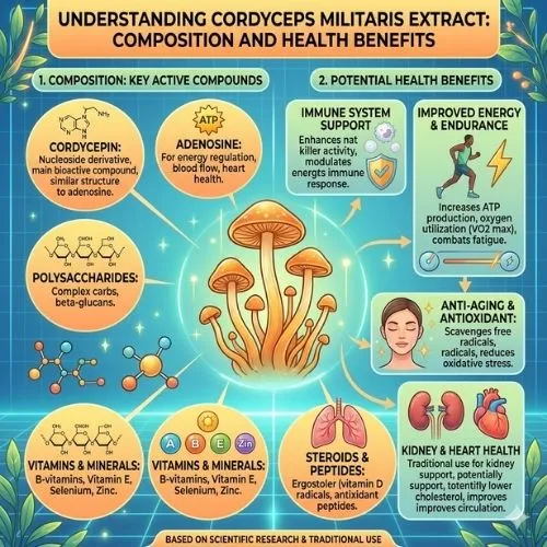 Understanding Cordyceps Militaris Extract Composition and Health Benefits Understanding Cordyceps Militaris Extract Composition and Health Benefits