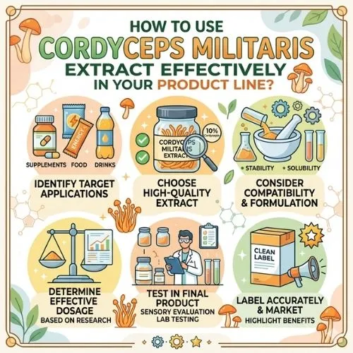 How to Use Cordyceps Militaris Extract Effectively in Your Product Line