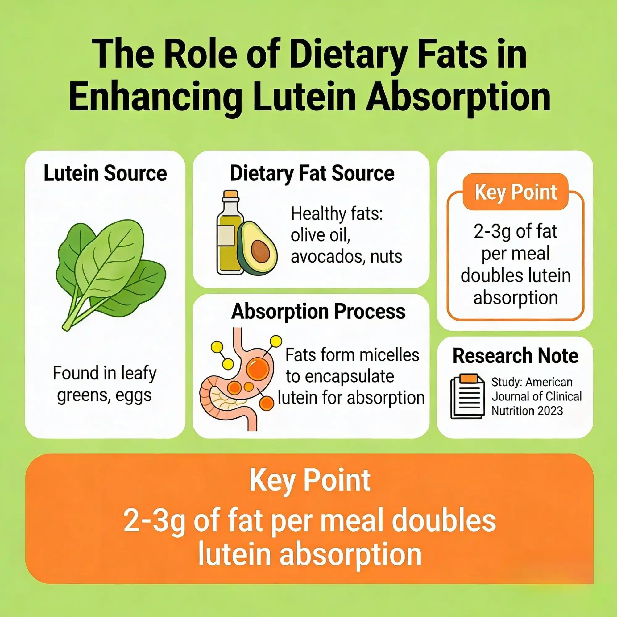 The Role of Dietary Fats in Enhancing Lutein Absorption