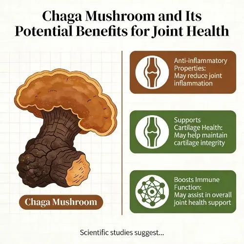 Chaga Mushroom and Its Potential Benefits for Joint Health