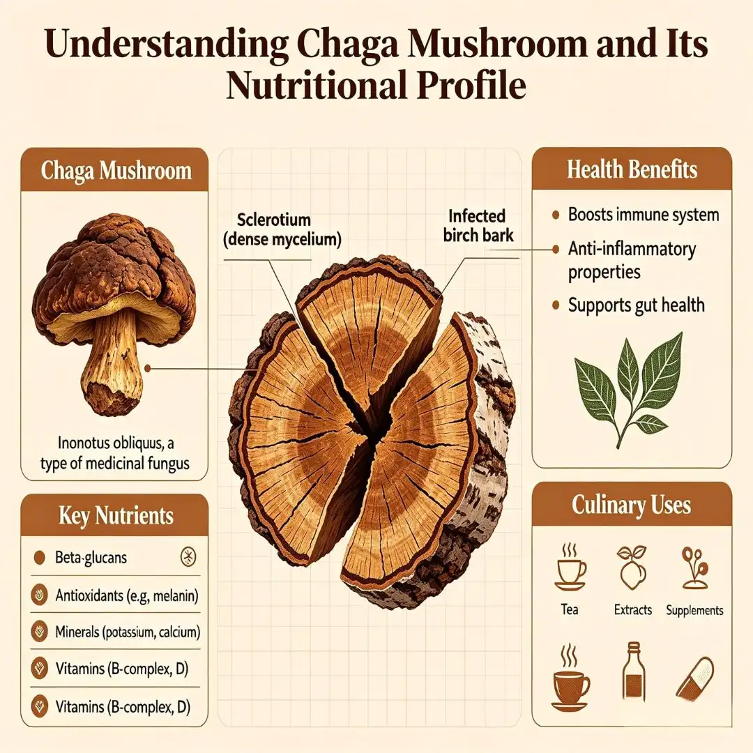 Understanding Chaga Mushroom and Its Nutritional Profile Understanding Chaga Mushroom and Its Nutritional Profile