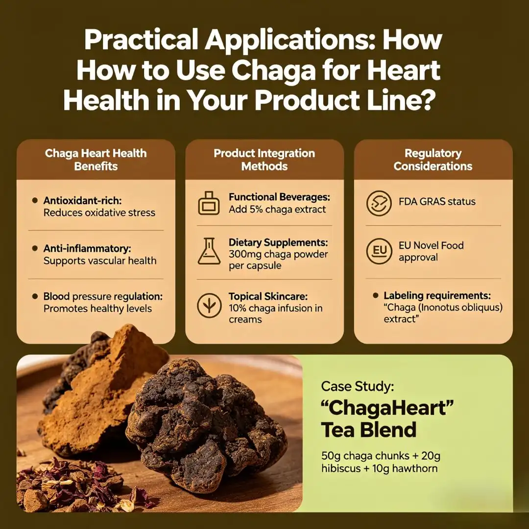 Practical Applications How to Use Chaga for Heart Health in Your Product Line