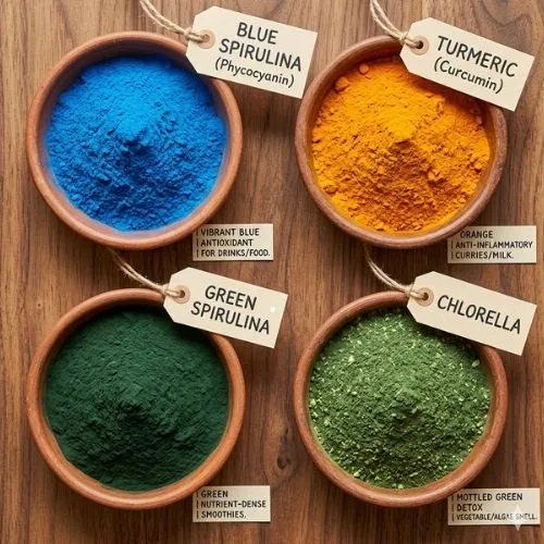 Comparison of Blue Spirulina Powder with Other Supplements and Spirulina Types