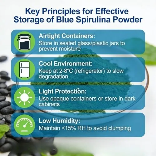 Key Principles for Effective Storage of Blue Spirulina Powder