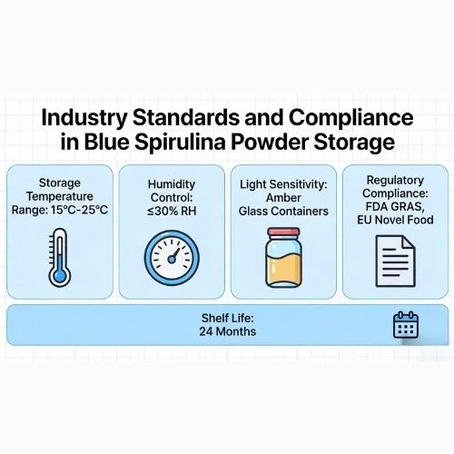 Industry Standards and Compliance in Blue Spirulina Powder Storage