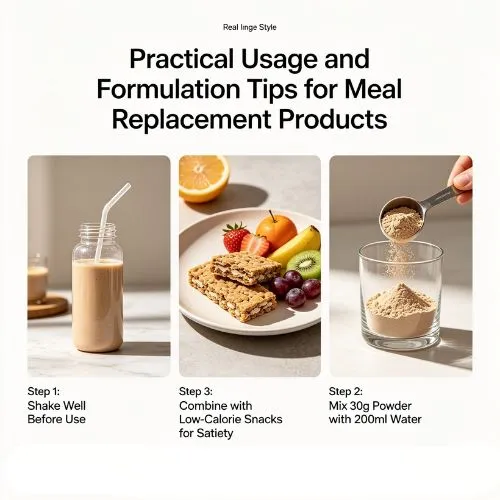 Practical Usage and Formulation Tips for Meal Replacement Products (1) Practical Usage and Formulation Tips for Meal Replacement Products (1)