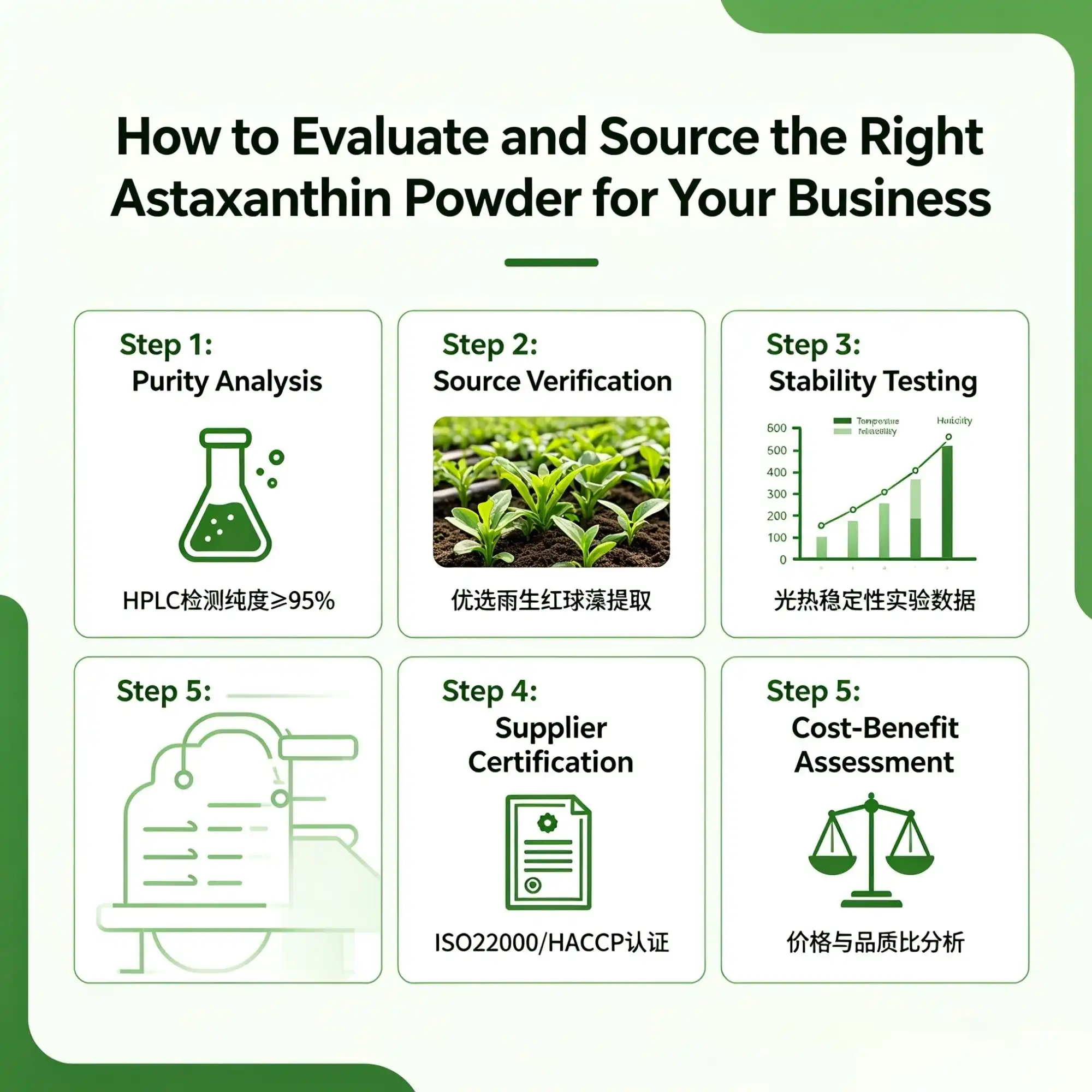 How to Evaluate and Source the Right Astaxanthin Powder for Your Business
