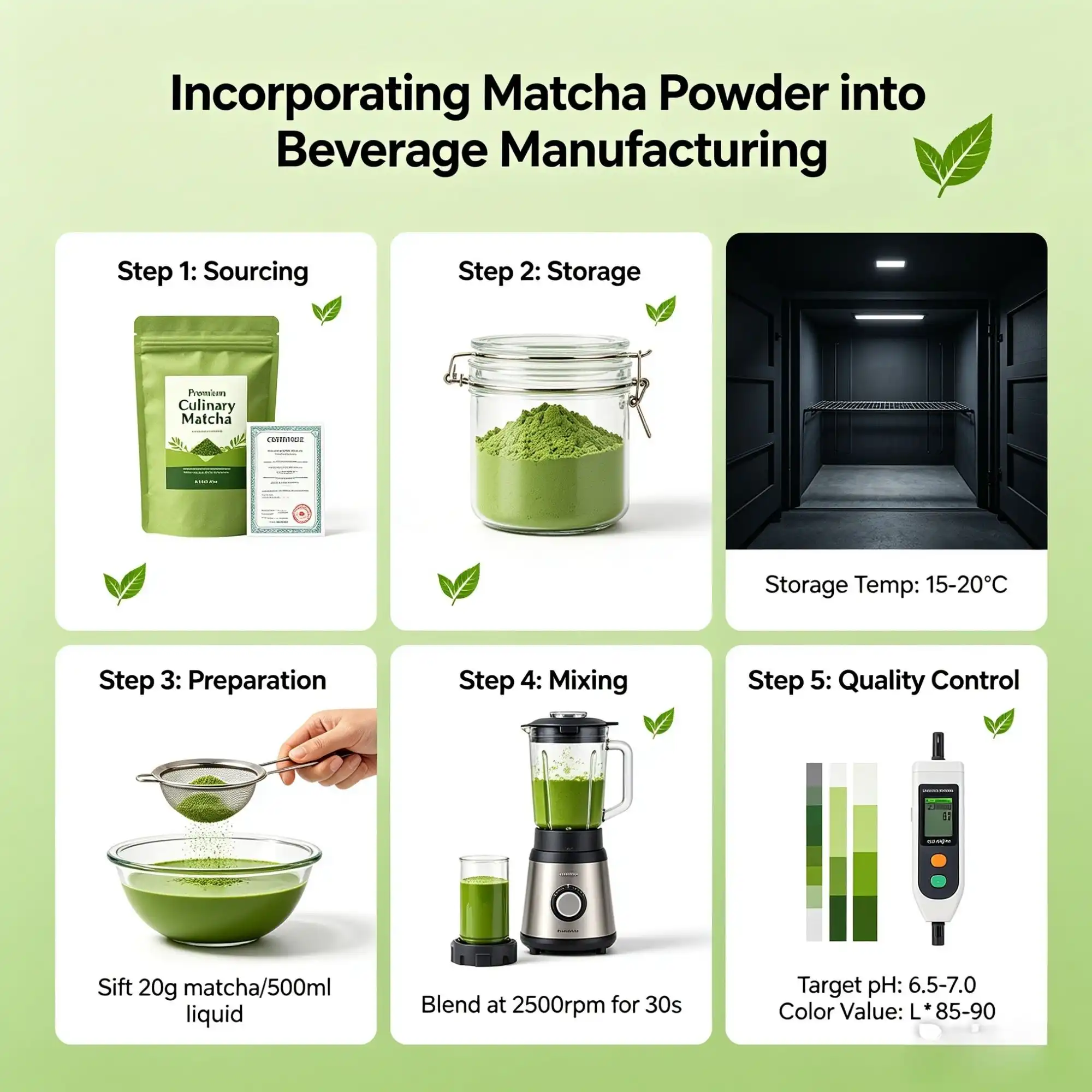 How to Incorporate Matcha Powder into Beverage Manufacturing