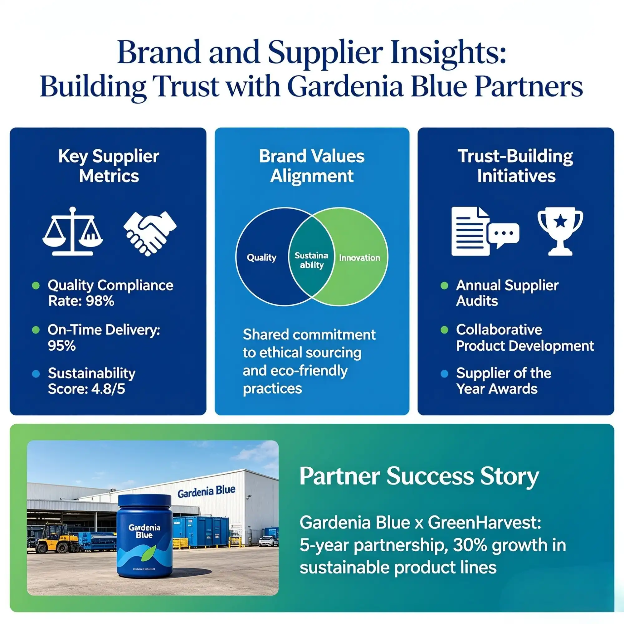 Brand and Supplier Insights Building Trust with Gardenia Blue Partners Brand and Supplier Insights Building Trust with Gardenia Blue Partners