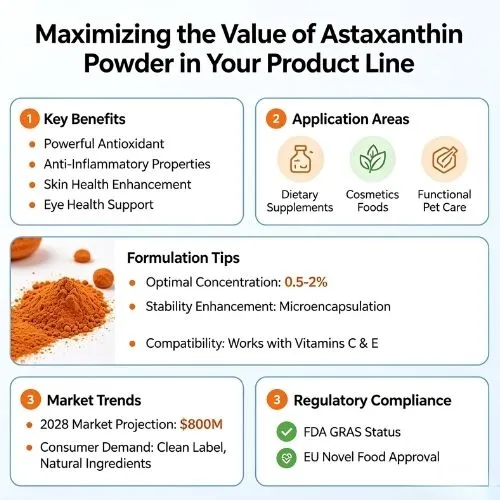 Maximizing the Value of Astaxanthin Powder in Your Product Line