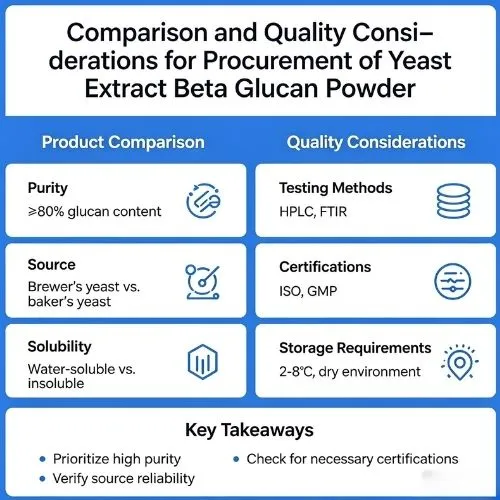 Comparison and Quality Considerations for Procurement