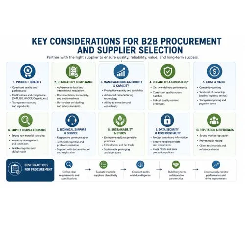 Key Considerations for B2B Procurement and Supplier Selection Key Considerations for B2B Procurement and Supplier Selection