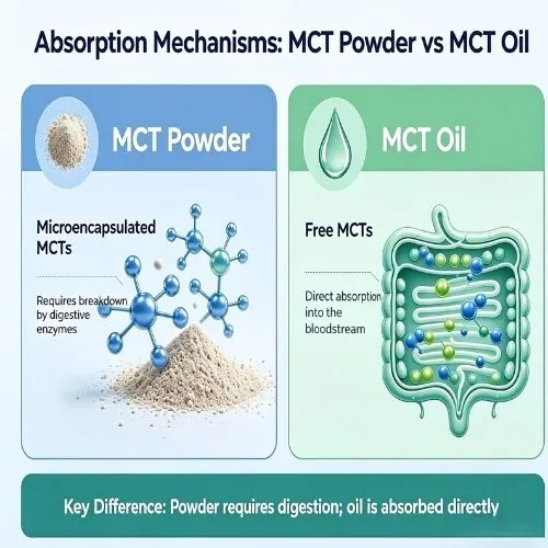 Absorption Mechanisms MCT Powder vs MCT Oil Absorption Mechanisms MCT Powder vs MCT Oil